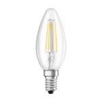 Ledvance Classic LED E14 Kerze Fadenlampe Klar 5.5W 806lm - 827 | Ersatz für 60W