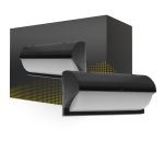 LED Wandleuchte Schwarz 12W 1200lm - 830  | IP54