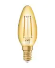 Ledvance Vintage 1906 LED E14 Kerze Gold 2.5W 220lm - 824 | Ersatz für 25W
