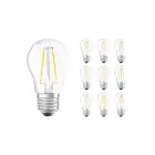 Mehrfachpackung 10x Ledvance Classic LED E27 Kugel Fadenlampe Klar 2.5W 250lm - 827  | Ersatz Für 25W
