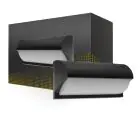 LED Wandleuchte Schwarz 12W 1200lm - 830  | IP54