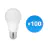 Mehrfachpackung 100x Budgetlight LED Glühbirne Lucent Classic Pro LED E27 Birne Matt 5.5W 470lm - 827 Extra Warmweiß | Dimmbar - Ersatz für 40W