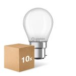 Lot 10x Ledvance Classic LED B22d Poire Dépolie 4W 470lm - 827  | Remplacement 40W