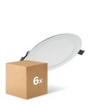 Lot 6x Ledvance Spot Encastrable LED Value DN180 17W 1350lm 110D - 830  | 192mm 