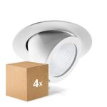 Lot 4x Spot Encastrable LED Blanc 35W 3100lm 36D - 940  | 168mm - Meilleur Rendu De Couleur