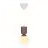 Nordlux Sadie Suspension Luminaire Composite Brun | Convient pour 1x E14