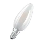 Osram Classic LED E14 Bougie Filament Dépolie 2.5W 250lm - 840  | Remplacement 25W