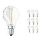 Lot 10x Ledvance CLASSIC LED E14 Poire Filament Claire 2.5W 250lm - 827 Blanc Très Chaud | Équivalent 25W