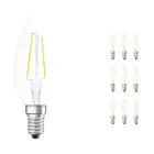 Lot 10x Ledvance CLASSIC LED E14 Bougie Filament Claire 2.5W 250lm - 827 Blanc Très Chaud | Équivalent 25W