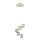 Eglo Suspension Luminaire Romazzina Échantillon Sablonneux | Convient pour 5x E27