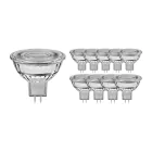 Lot 10x Spot LED GU5.3 MR16 7.5W 621lm 60D - 840 | Dimmable - Remplacement 50W