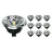 Lot 10x Spot LED GU10 AR111 15W 850lm 40D - 930 Blanc Chaud | Meilleur rendu des couleurs - Dimmable - Équivalent 100W
