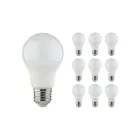 Lot 10x Classic LED E27 Poire Dépolie 8W 806lm - 930  | Meilleur Rendu De Couleur - Remplacement 60W