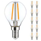 Lot 10x LED E14 Boule Filament Claire 2.5W 250lm - 827  | Remplacement 25W
