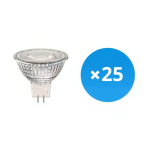 Lot 25x Spot LED GU5.3 MR16 4.4W 345lm 12V 36D - 830  | Dimmable - Remplacement 35W